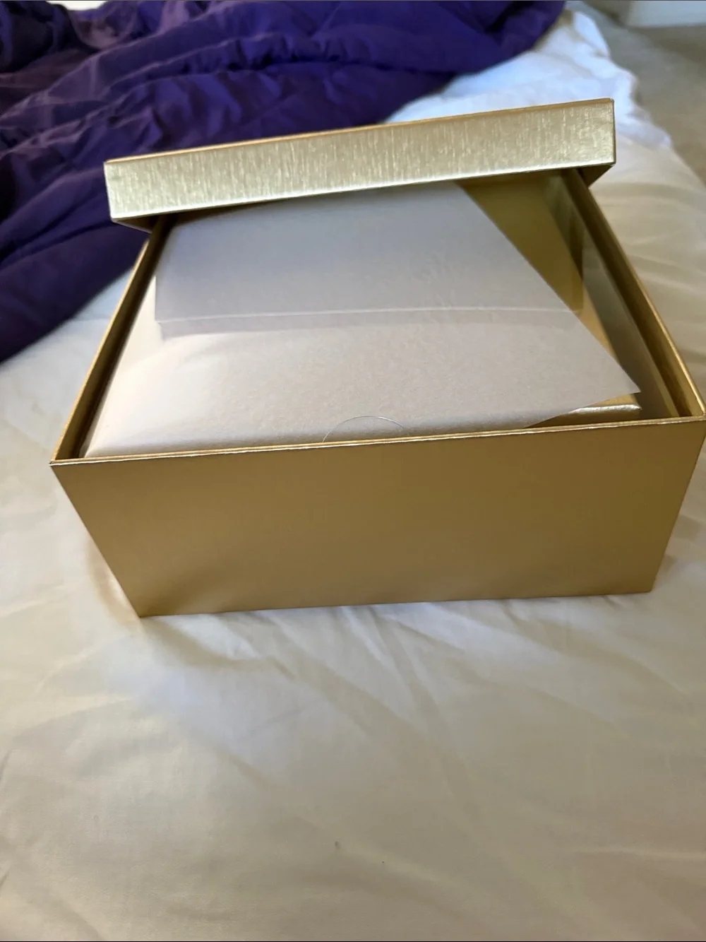 Set of Metallic Gold Gift Box